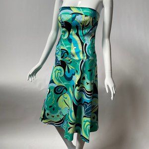 Retro Inspired Sleeveless Dress sz Medium